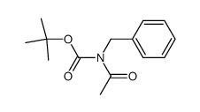 N-乙酰-N-苄基氨基甲酸叔丁酯 结构式
