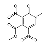 4-Pyridinecarboxylic acid, 1,2-dihydro-1-methyl-3,5-dinitro-2-oxo-, methyl ester 结构式