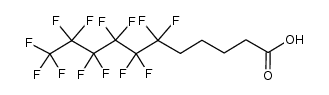 6,6,7,7,8,8,9,9,10,10,11,11,11-十三氟十一烷酸 结构式
