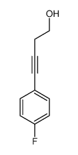 3-Butyn-1-ol, 4-(4-fluorophenyl)- 结构式