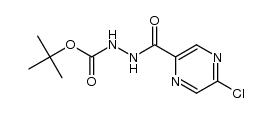 5-氯吡嗪-2-羧酸-2-[(1,1-二甲基乙氧基)羰基]酰肼 结构式