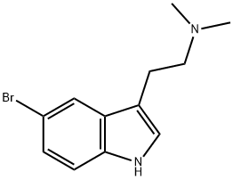 5-溴-N,N-二甲基色胺 结构式