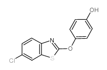 4-[(6-氯-2-苯并噻唑)氧基]苯酚 结构式