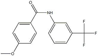 N-[3-(三氟甲基)苯基]-4-甲氧基苯甲酰胺 结构式