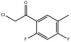 2-氯-1-(2,4-二氟-5-甲基苯基)乙酮 结构式