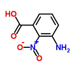 3-氨基-2-硝基苯甲酸 结构式