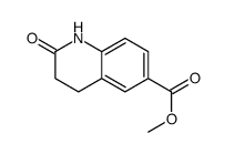 2-氧代-1,2,3,4-四氢喹啉-6-羧酸甲酯 结构式