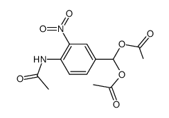 Acetamide, N-[4-[bis(acetyloxy)methyl]-2-nitrophenyl]- 结构式