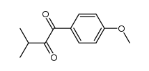 1-(4-甲氧基苯基)-3-甲基-1,2-丁二酮 结构式