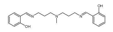 Phenol, 2,2'-[(methylimino)bis(3,1-propanediylnitrilomethylidyne)]bis- 结构式