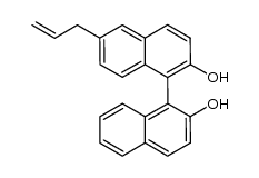 6-烯丙基-1,1'-联萘-2,2'-二酚 结构式