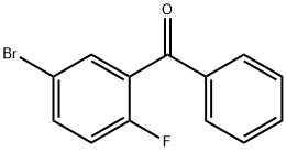 (5-溴-2-氟苯基)苯甲酮 结构式