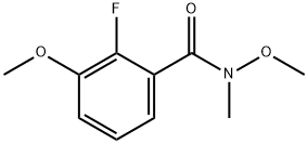 2-氟-N,3-二甲氧基-N-甲基苯甲酰胺 结构式