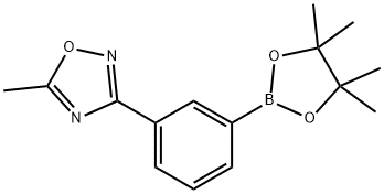 3-(5-甲基-1,2,4-噁二唑-3-基)苯硼酸频那醇酯 结构式