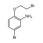 5-溴-2-(2-溴乙氧基)苯胺 结构式