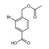 4-(乙酰氧基甲基)-3-溴苯甲酸 结构式