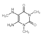 1,3-二甲基-5-甲胺基-6-氨基尿苷 结构式
