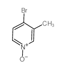 4-溴-3-甲基吡啶-N-氧化物 结构式