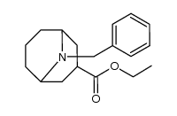 9-Azabicyclo[3.3.1]nonane-3-carboxylic acid, 9-(phenylmethyl)-, ethyl ester 结构式