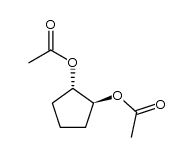 反式-1,2-环戊二醇二乙酸酯 结构式