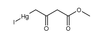 碘(3-羧基丙酮基)汞甲酯 结构式