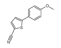 2-Thiophenecarbonitrile, 5-(4-methoxyphenyl)- 结构式