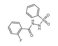 2-氟苯甲酸-2-(苯磺酰基)酰肼 结构式
