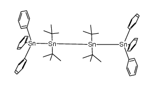 Tetrastannane, 2,2,3,3-tetrakis(1,1-dimethylethyl)-1,1,1,4,4,4-hexaphenyl- 结构式