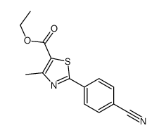 2-(4-氰基苯基)-4-甲基噻唑-5-羧酸乙酯 结构式