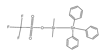 Methanesulfonic acid, 1,1,1-trifluoro-, dimethyl(triphenylstannyl)silyl ester 结构式