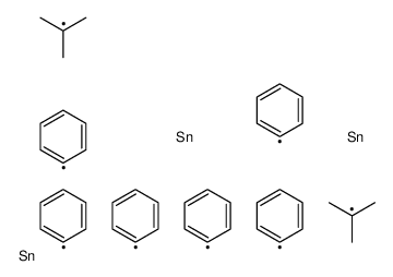 Tristannane, 2,2-bis(1,1-dimethylethyl)-1,1,1,3,3,3-hexaphenyl- 结构式