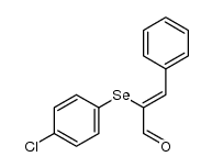 2-Propenal, 2-[(4-chlorophenyl)seleno]-3-phenyl-, (Z)- (9CI) 结构式