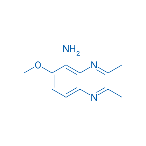 6-甲氧基-2,3-二甲基喹喔啉-5-胺 结构式