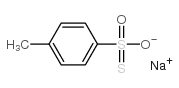 4-甲苯硫代磺酸钠 结构式