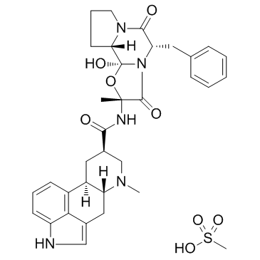 甲磺酸二氢麦角胺 结构式