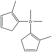 二甲基双(甲基环戊二烯基)锆 结构式