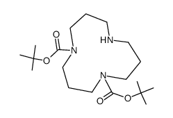 1,5,9-三氮杂环十二烷-1,5-二羧酸二(1,1-二甲基乙基)酯 结构式