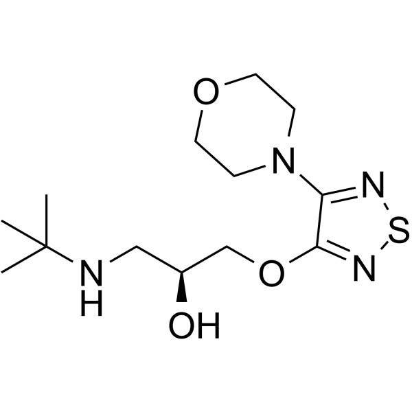 噻吗洛尔 结构式
