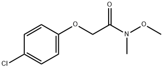 2-(4-氯苯氧基)-N-甲氧基-N-甲基乙酰胺 结构式