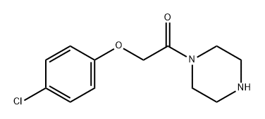 2-(4-氯苯氧基)-1-(哌嗪-1-基)乙酮 结构式