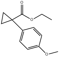 1-(4-甲氧基苯基)环丙烷-1-羧酸乙酯 结构式