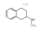 1,2,3,4-四氢-N-甲基-2-萘胺盐酸盐 结构式