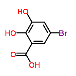 5-溴-2,3-二羟基苯甲酸 结构式
