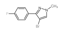 4-溴-3-(4-氟苯基)-1-甲基-1H-吡唑 结构式