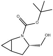 (3S)-3-((叔丁基二苯基硅氧基)甲基)-2-(叔丁氧羰基)-2-氮杂双环[3.1.0]己烷 结构式