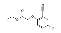 2-(4-氯-2-氰基苯氧基)乙酸乙酯 结构式