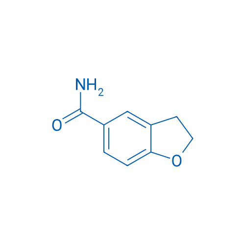 2,3-二氢苯并呋喃-5-甲酰胺 结构式