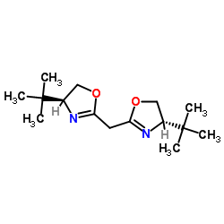 2,2′-亚甲基双[(4S)-4-叔丁基-2-噁唑啉] 结构式