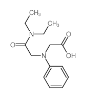 [[2-(DIETHYLAMINO)-2-OXOETHYL](PHENYL)AMINO]-ACETIC ACID 结构式