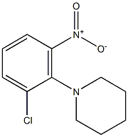 1-(2-氯-6-硝基苯基)哌啶 结构式